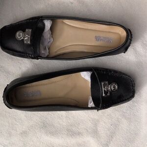Michael Kors Black Leather Loafers